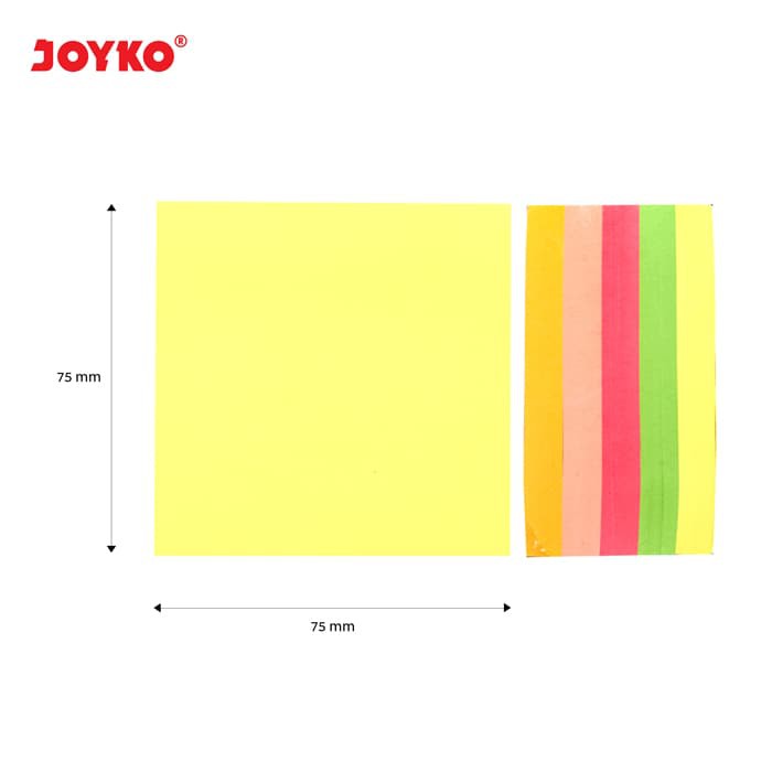 Memo stiker / Joyko / MMS-1 / 80 Set 5 Warna / 76*76 mm 3*3 inci