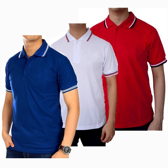  POLO  KERAH POLOS  Kaos  Kerah Seragam Polo  Shirt  Cowok 