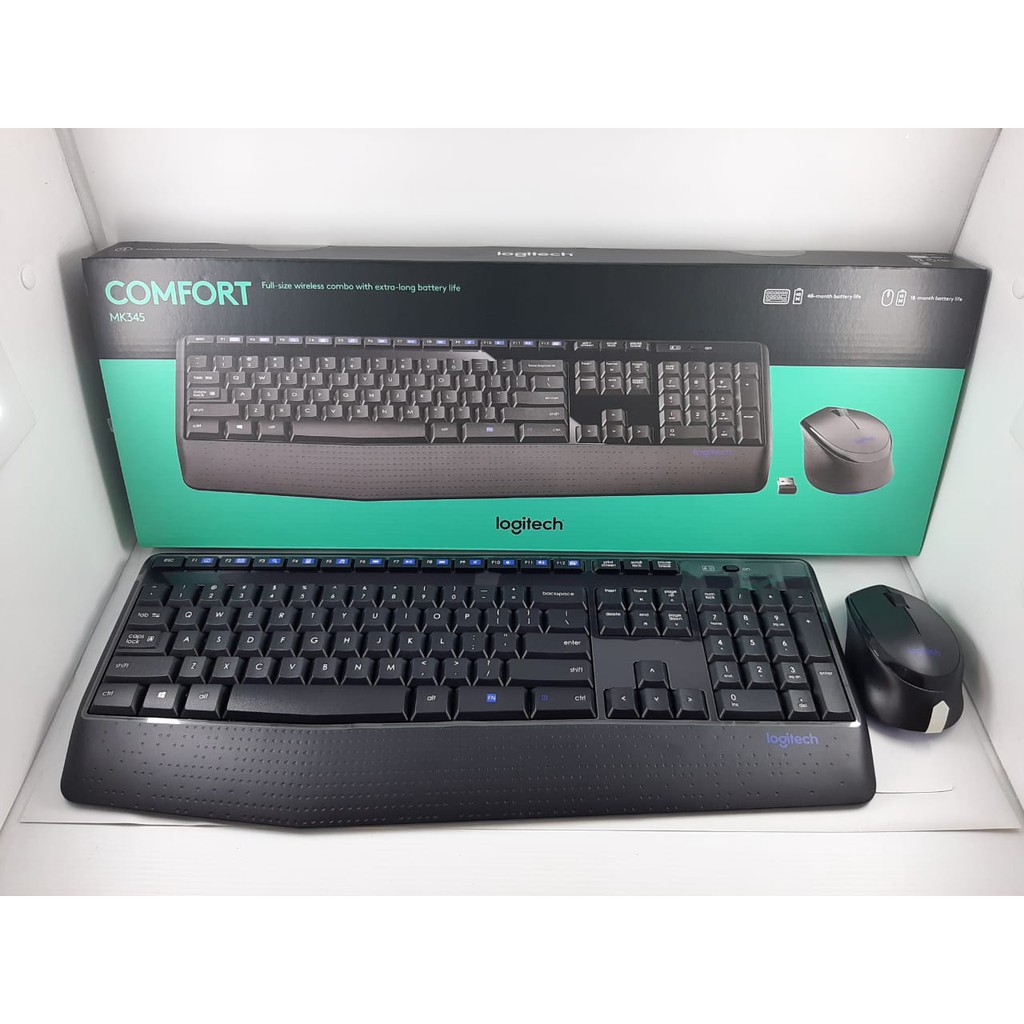 KEYBOARD + MOUSE WIRELESS LOGITECH MK-345 COMFORT