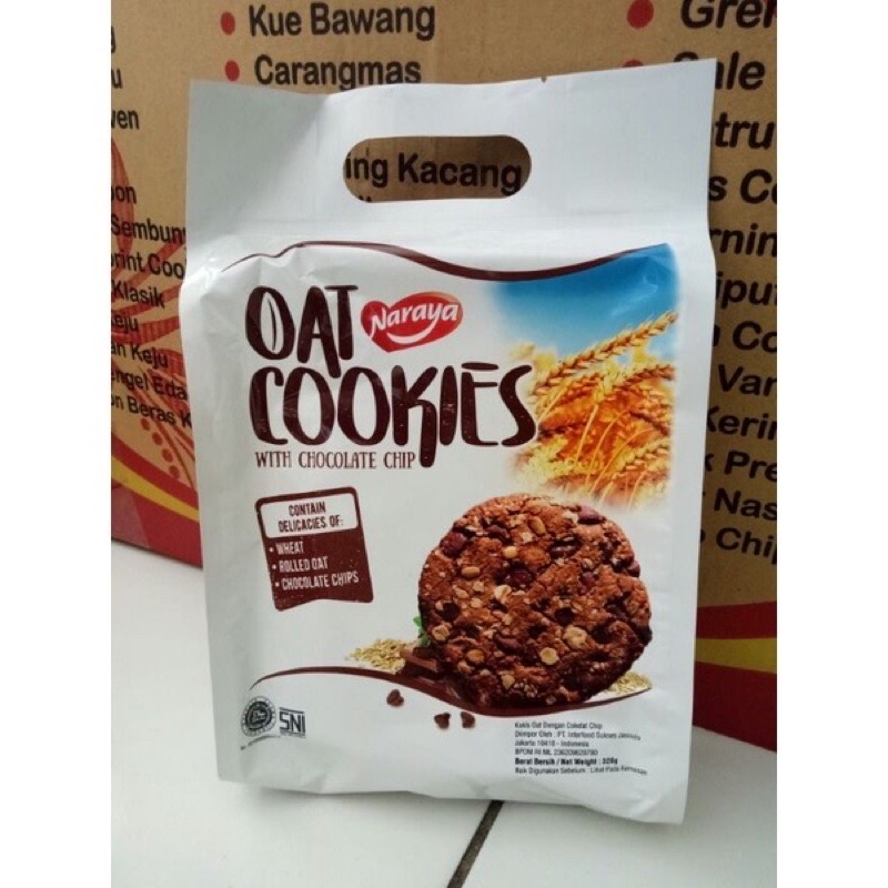 

Naraya Oat Cookies Naraya 320gr with chocolate chips