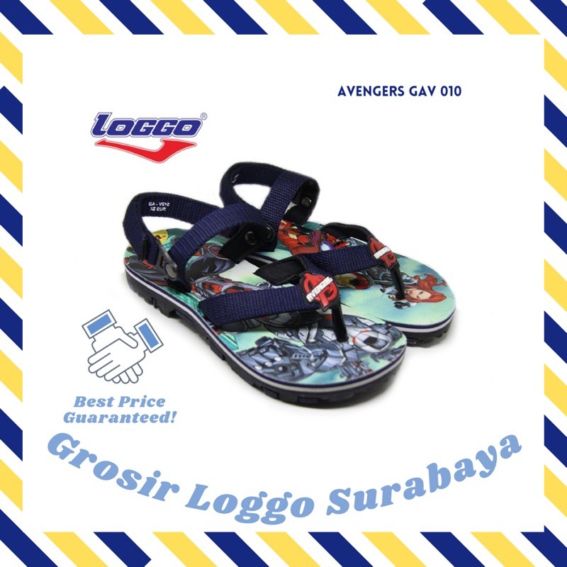 Loggo Sandal Avengers Gav 010 sepatu sandal anak