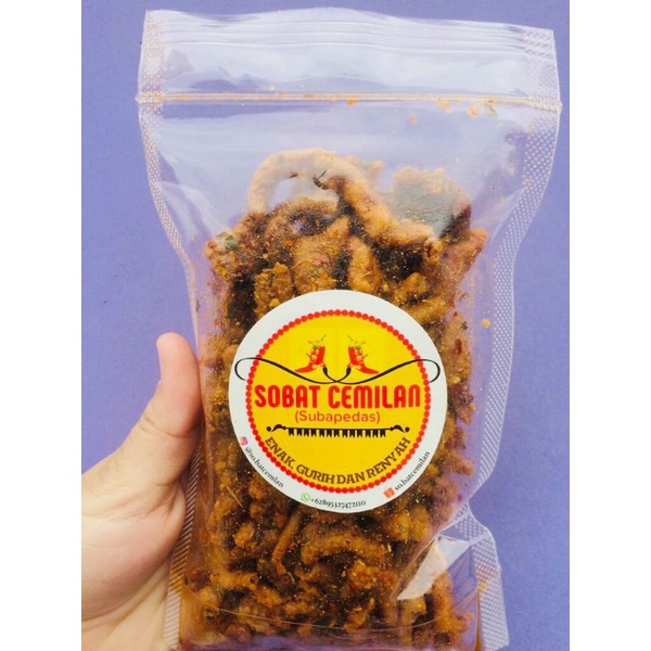 

USUS CRISPY DAUN JERUK PEDAS DAN ASIN | 130 gram