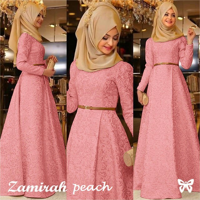 Beli ZAMIRAH SET MUSLIM GAMIS SYARI LENGAN PANJANG MURAH 