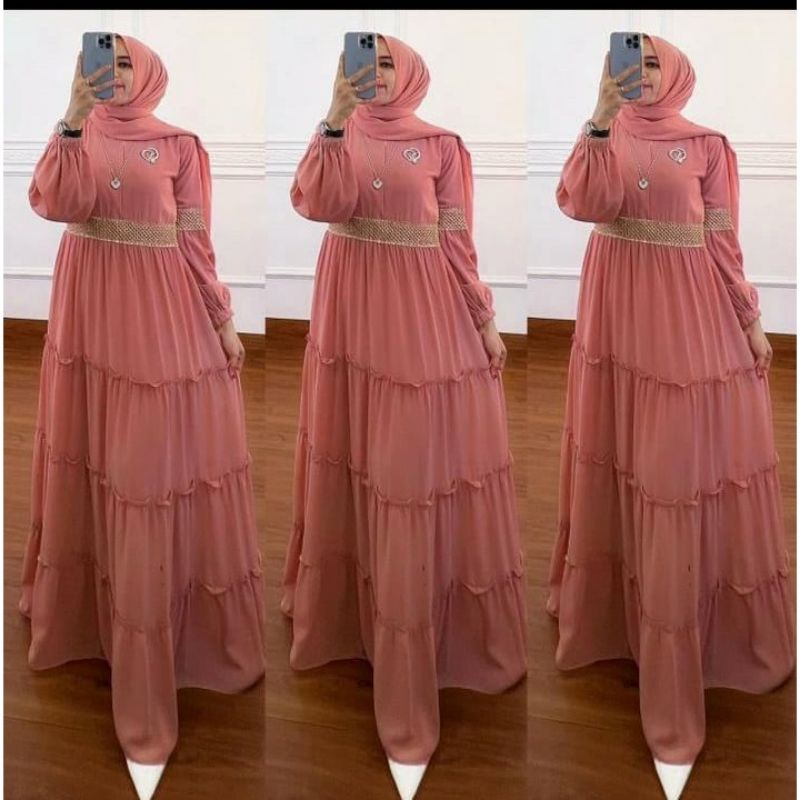 Rara dress maxy gamis muslim fashion wanita