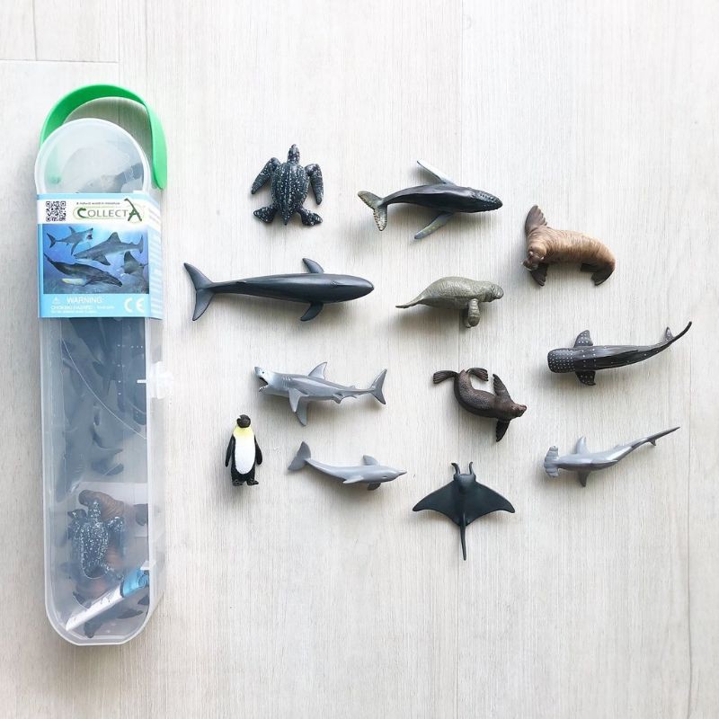 Jual Collecta Box of Mini Figure Set Sea Animals 1 / Figurine Hewan ...