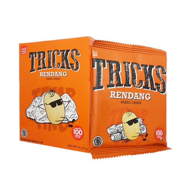 TRICKS BISKUIT KENTANG POTATO BAKED CHIPS 1 BOX ISI 10 PCS SNACK CRIPS MAKANAN RINGAN KERING