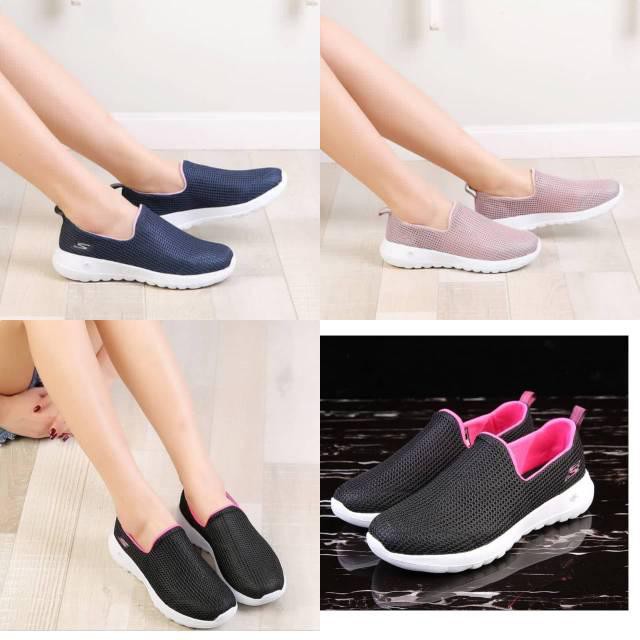 Sepatu Skechers Sketcher Skecher Go Walk Joy Piece Woman + Lengkap Box