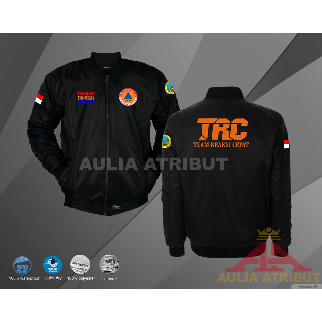 jaket bpbd pria TRC full bordir terbaru