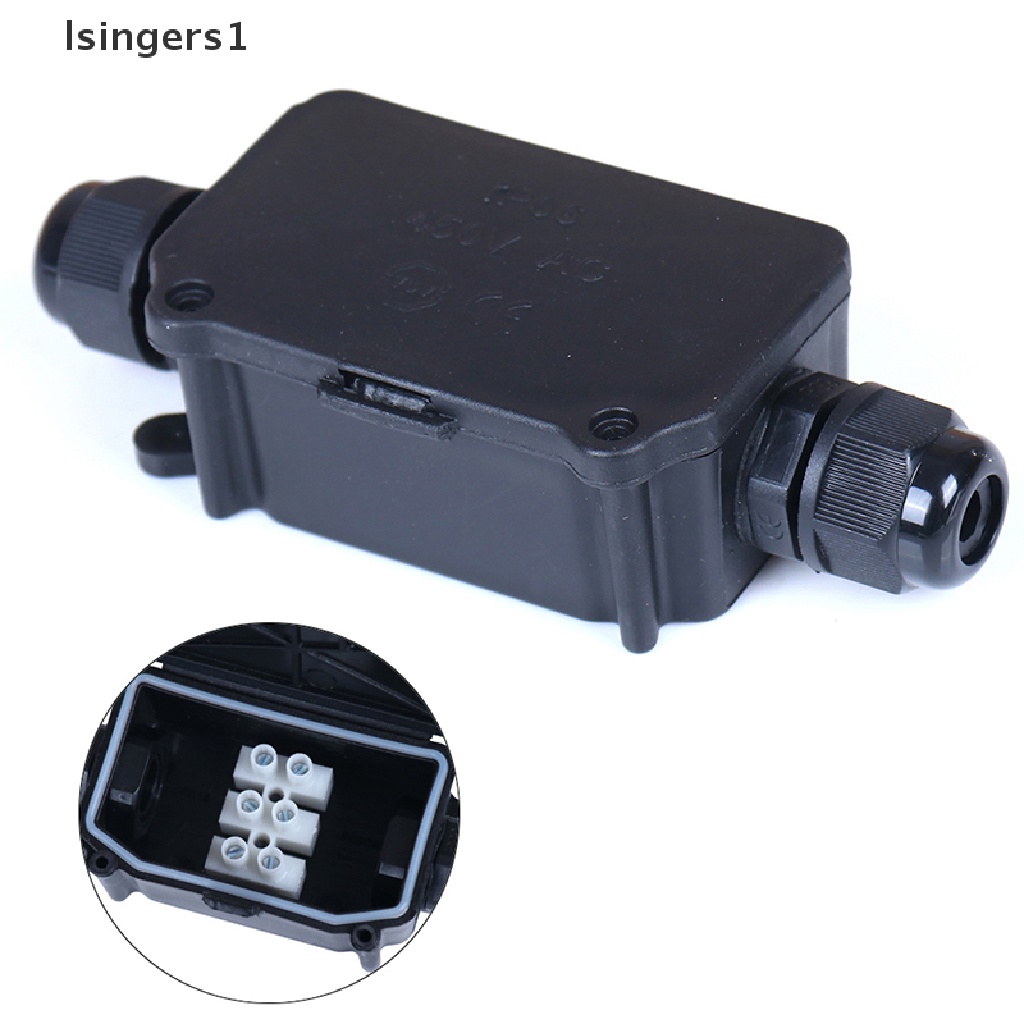 (lsingers1) Junction box Konektor Kabel 2 / 3 Arah 450v ip66 Anti Air Dengan terminal Untuk outdoor