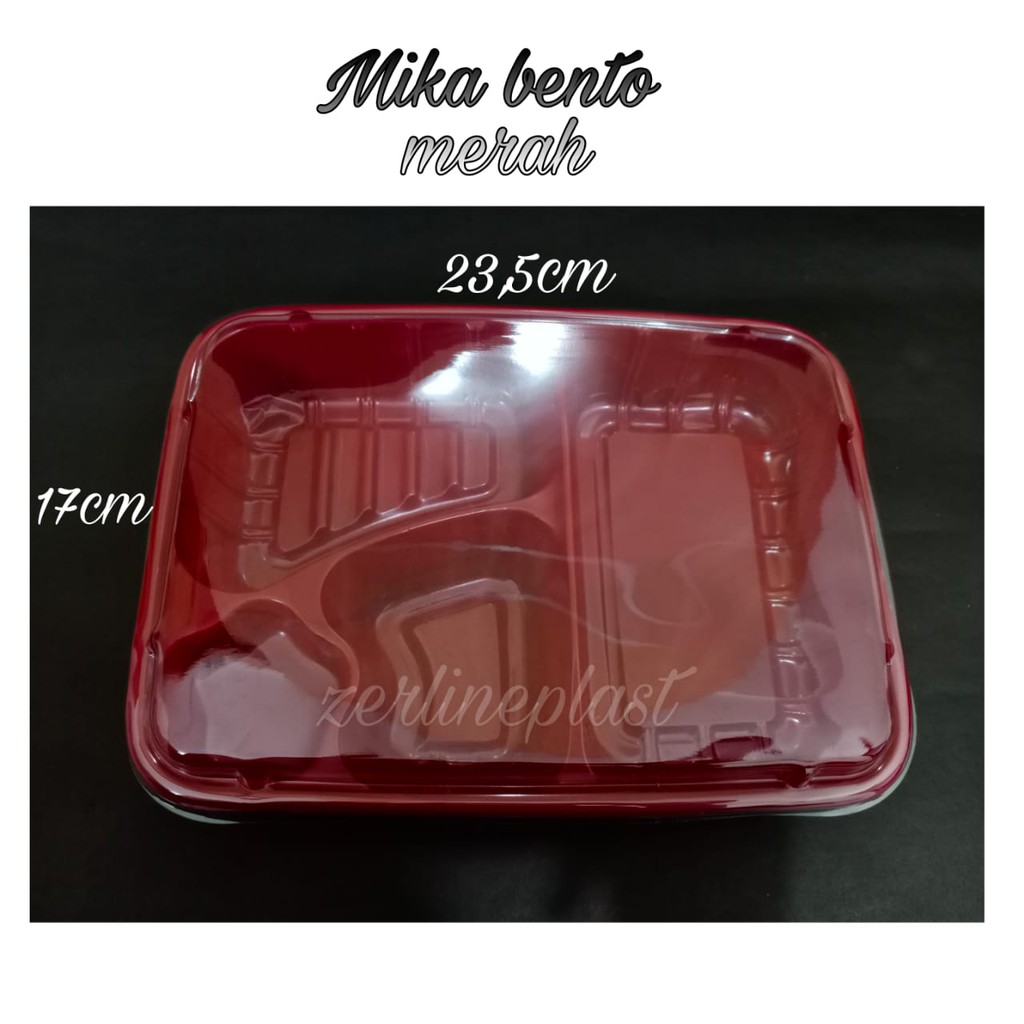 Mika BENTO Kotak Makan SEKAT 4 @50pcs