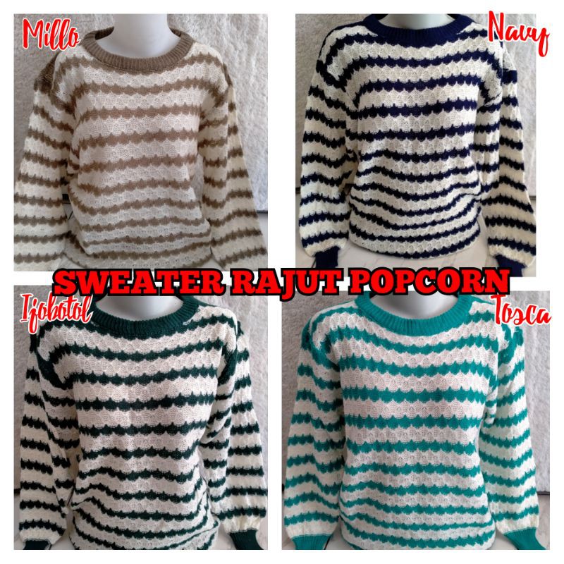 RAJUT POPCRON / SWEATER POPCRON RAJUT