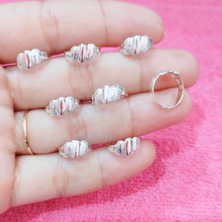 Best Seller CINCIN BABY STELAN UKIR PASIR PERAK ASLI 925 LAPIS EMAS