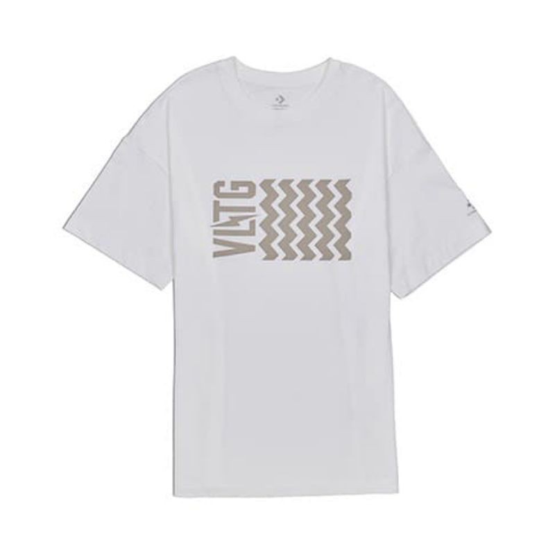 Kaos Converse Original Vltg Voltage White Oversized Putih Sport Station