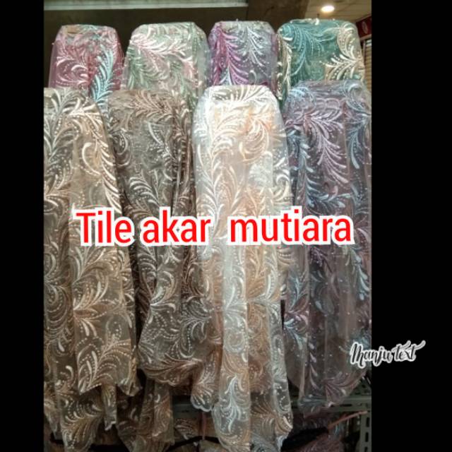 Kain tile akar mutiara