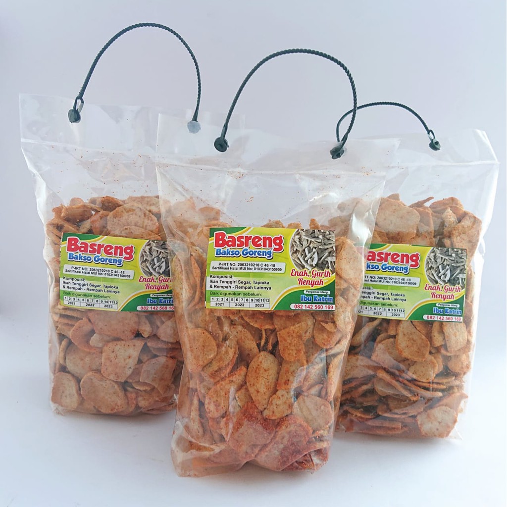 

Aemmart Basreng Katrine Pedas Asin Makanan Ringan Camilan Cemilan Keripik 275 Gram