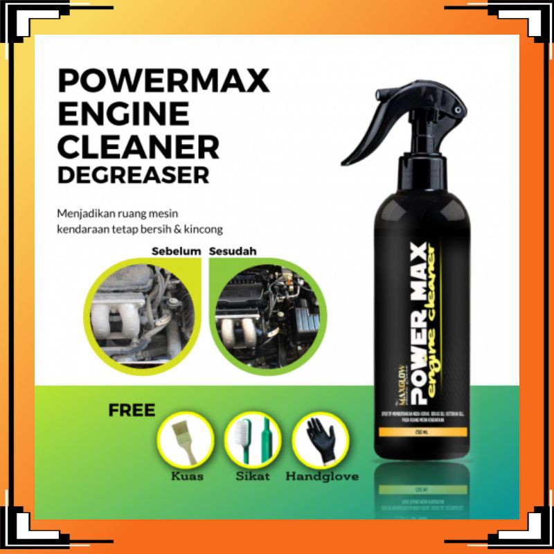 Powermax Engine Cleaner Pembersih Kotoran Kerak Bekas Oli Pada Mesin Motor Mobil