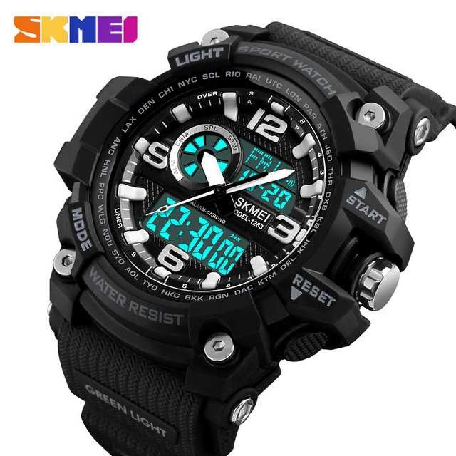 Original Jam Tangan Digital Analog Pria SKMEI 1283 Bergaransi