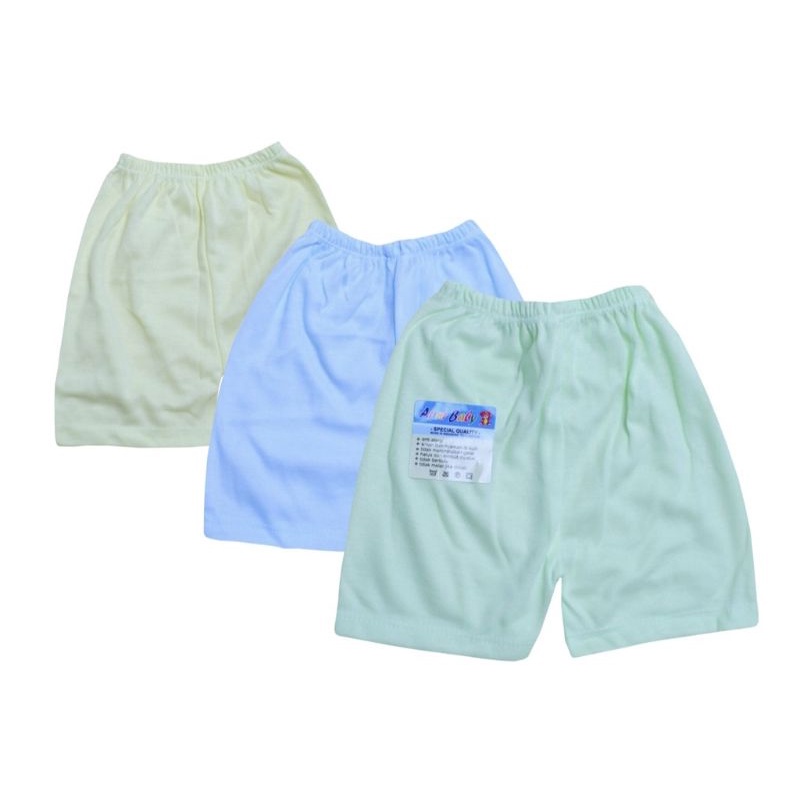 6 Pcs ( ½ Lusin ) Celana Pendek Bayi SNI / Celana Pendek Anak Polos ARINI