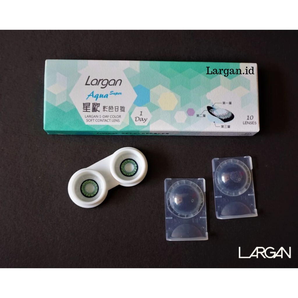 

BIG BOX SOFTLENS LARGAN COLOR SERIES “GREEN” (ONE DAY) MADE IN TAIWAN