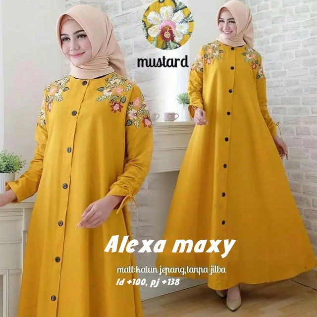 Ruairu MAXI ALEXA DRESS MAXI AYESHA MAXI AURELIA GAMIS BORDIR GAMIS BALOTELI PREMIUM 3 WARNA Murah