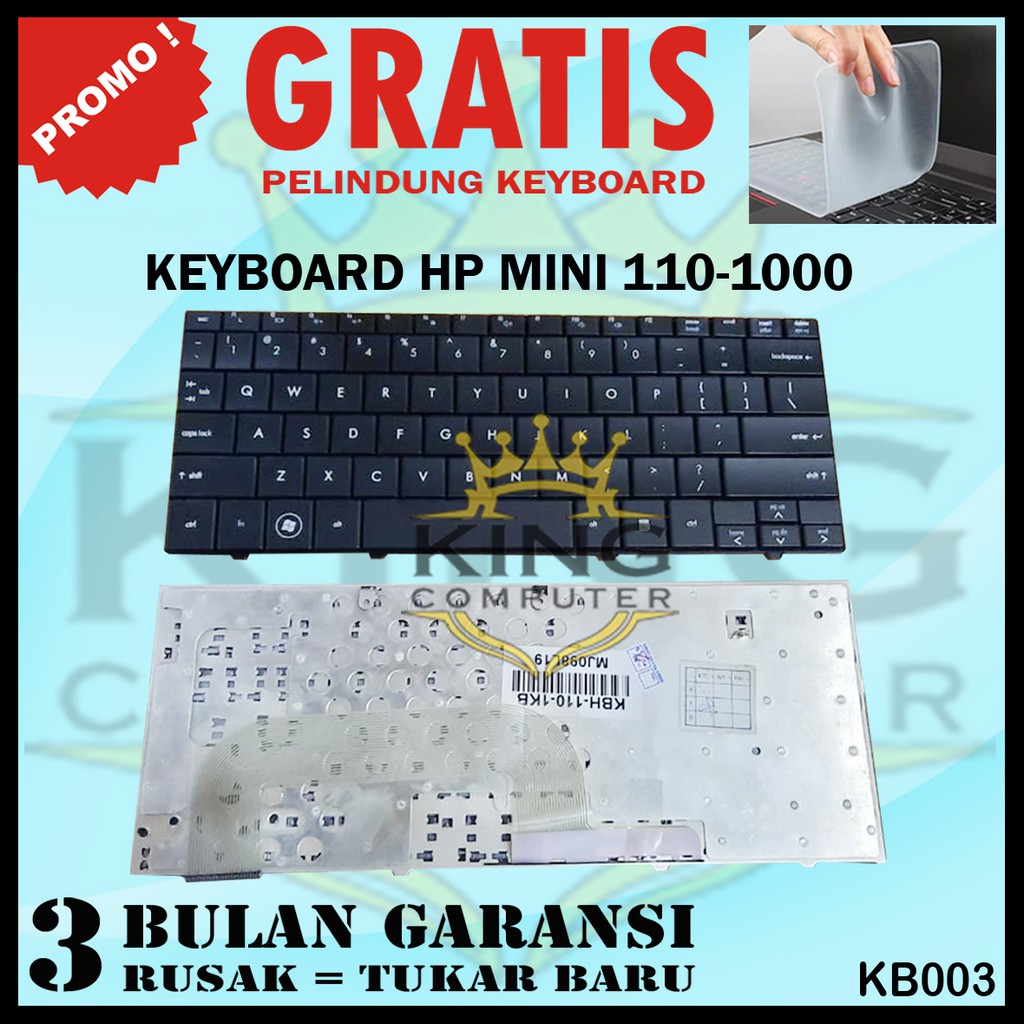 Keyboard Laptop HP Mini 110-1000 110-1013tu 110-1014tu 110-1069