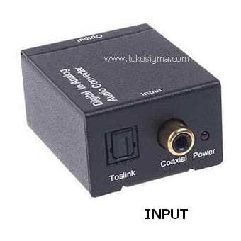 AUDIO DIGITAL TO ANALOG or SPDIF TOSLINK optic digital TO analog RCA Audio L/R CONVERTER