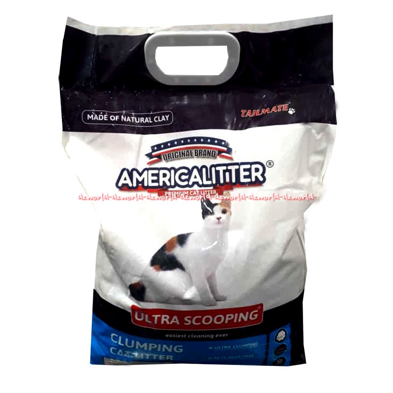 Americalitter Ultra Scooping 10L Clumping Cat Litter Pasir Kucing BAB Daya Serap Tinggi America Litter Strong Odor Lock 10 Liter