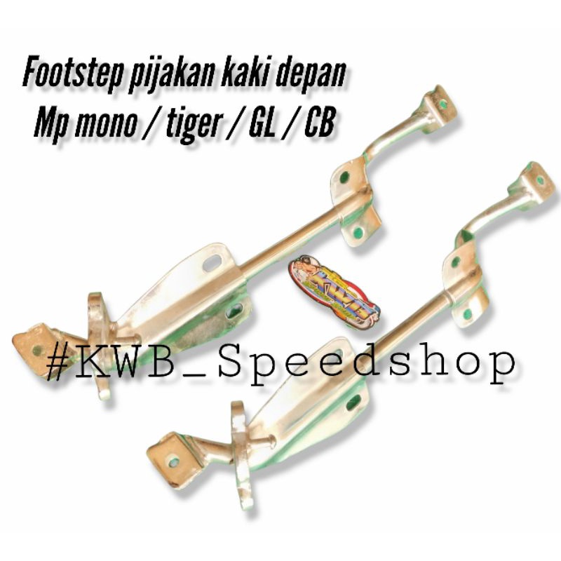 footstep postep pijakan kaki depan mp mono pnp Tiger mp gl cb POSTEP FOOTSTEP DEPAN MP MONO PNP HONDA CB GL MAX PRO MP TIGER