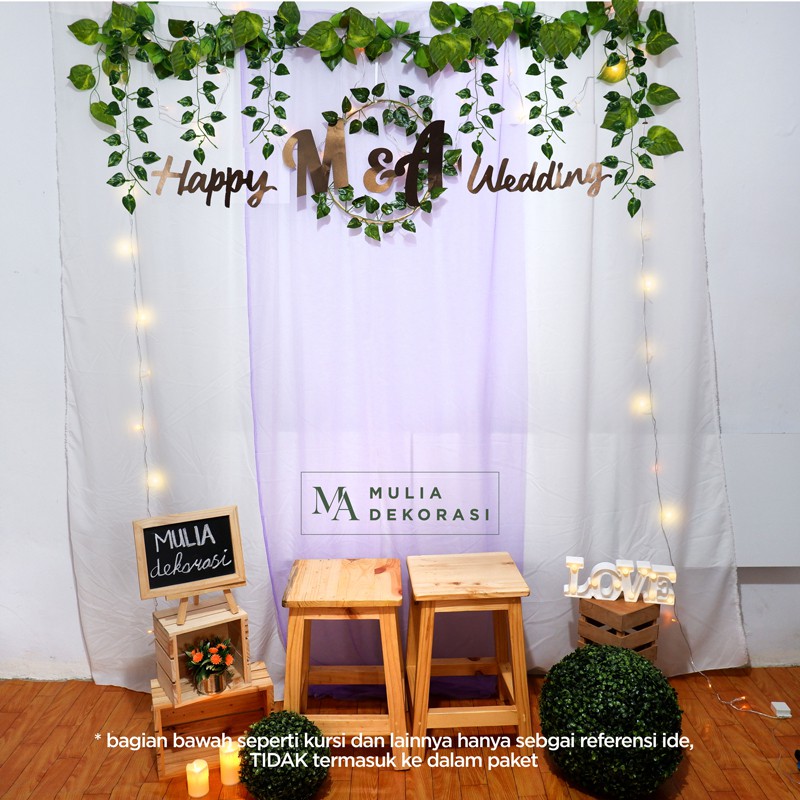 Dekorasi Backdrop Lamaran Nikahan Aqiqah Khitan Background Bekdrop Tunangan Akad Nikah Paket Mulia G