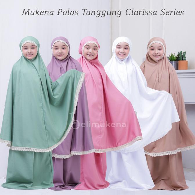 Mukena Anak Polos Tanggung Clarissa