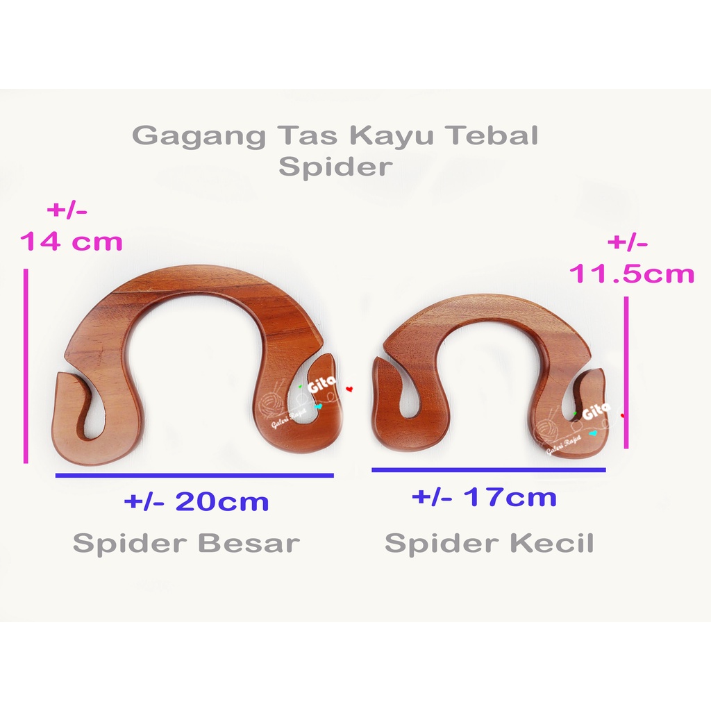 Gagang Tas Kayu/Handle Tas Kayu