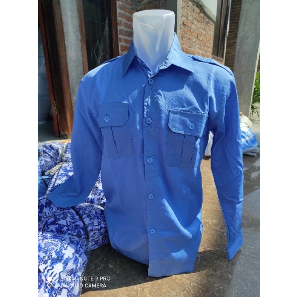 PDH kemeja kantor kemeja IPSI hem kerja seragam sekolah