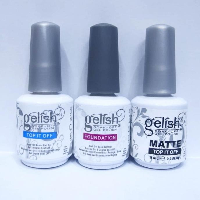 Sale Gelish Kutek Gel Base Top Coat Foundation Matte Uv Led Nail Art Gelpol - Paling Dicari