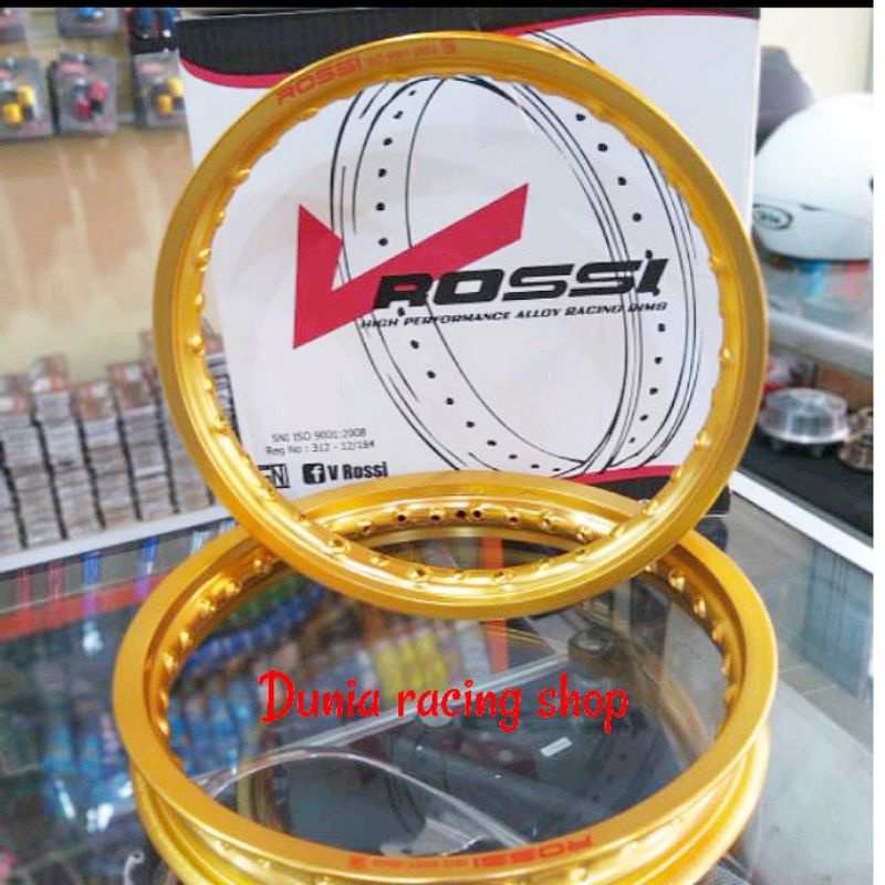 Velg Rossi 140 160 14 - 160 185 14 - 185 215 14 - 215 250 14 Velg ring 14 Gold Hitam Silver Biru sepasang depan belakang