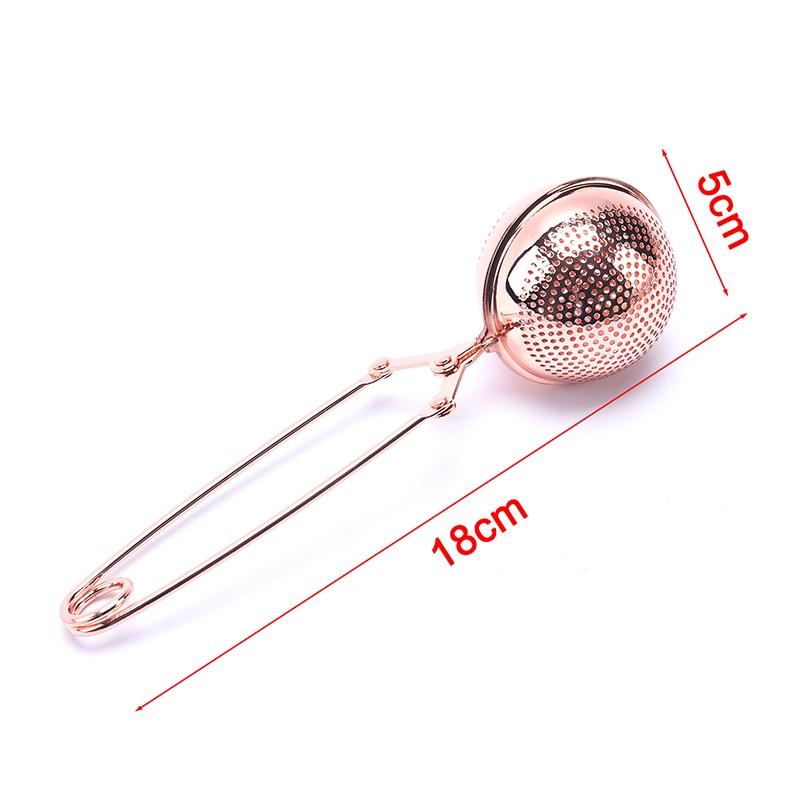 1 Pc Saringan Teh Bentuk Bola Bahan Stainless Steel