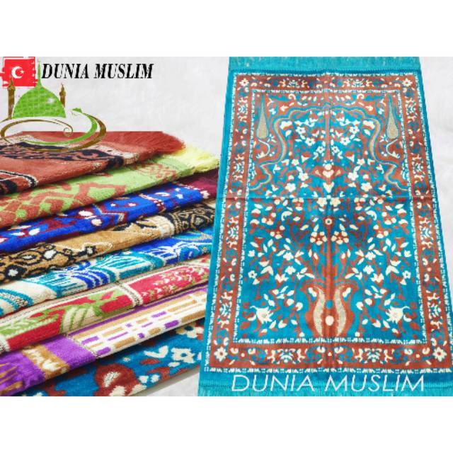 Sajadah turky besar  tebal 70x110 sajadah perlengkapan shalat