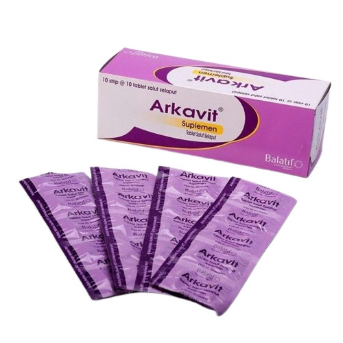 ARKAVIT STRIP Isi 10 Tablet - Multivitamin B Kompleks B1 B2 B3 B5 B6 B12 Suplemen Vitamin