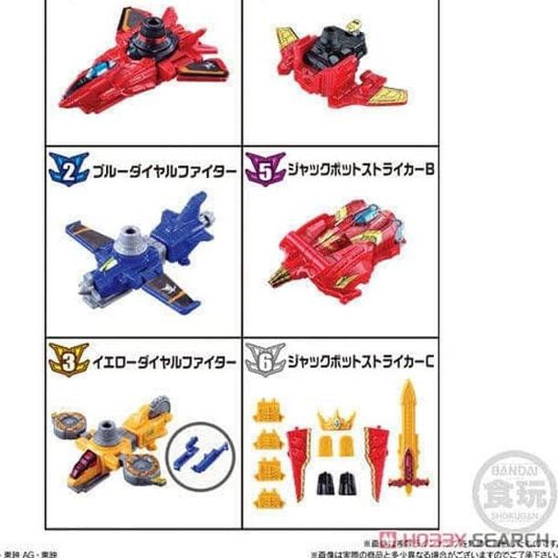 Ready Stock Minipla VS Vehicle 05 Lupin Rex set 6 Promo.,.,