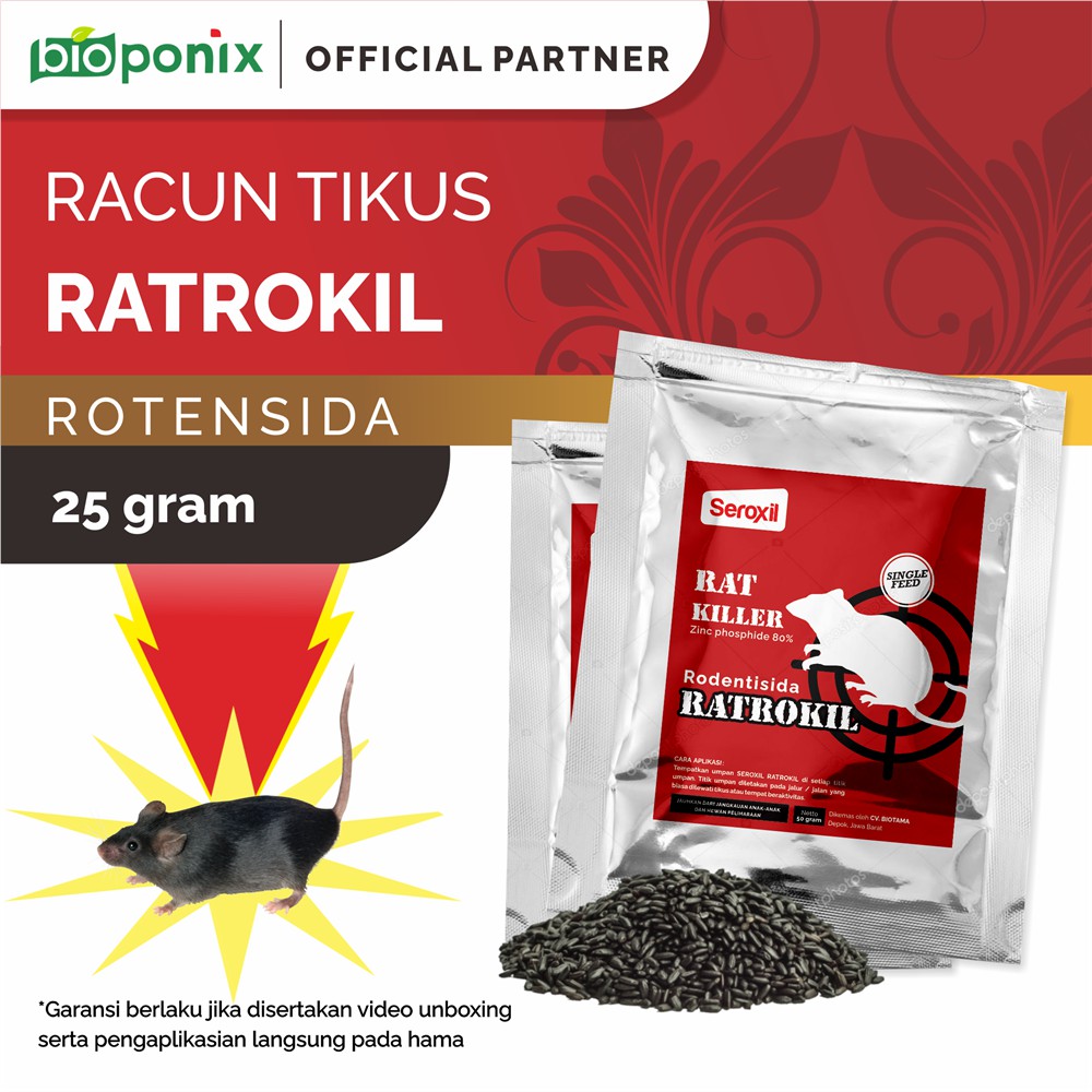 Ratrokil Racun Pembasmi Tikus Ampuh Kering Ekonomis (Seroxil)