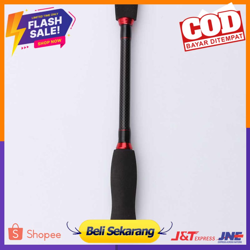 Kabinwang Joran Pancing Gun Handle Carbon Fiber 2 Segments