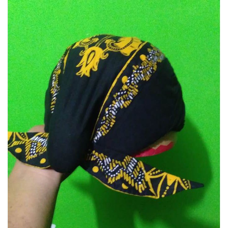 Blangkon alusan bisa di cuci blangkon batik tulis jogja lipat asli full jahit blangkon lipat jebeh