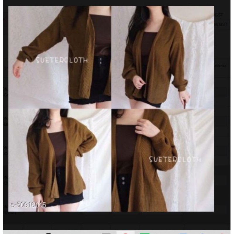 CARDIGAN 12 GATE LEMBUT OUTER RAJUT PREMIUM BAJU WANITA