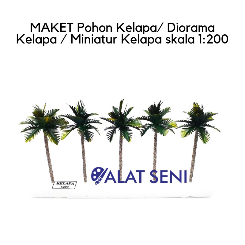 Maket Pohon Kelapa Diorama Kelapa Miniatur Kelapa Skala 1 200