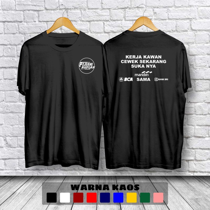 Kaos Kerja Kawan Pejuang Rupiah Logo Baju Distro