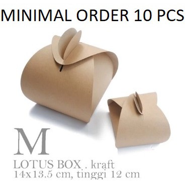 

LB02 Lotus M Box 14x13,5x12 Toples Kotak Kue Kering Souvenir 500 Gr Hampers