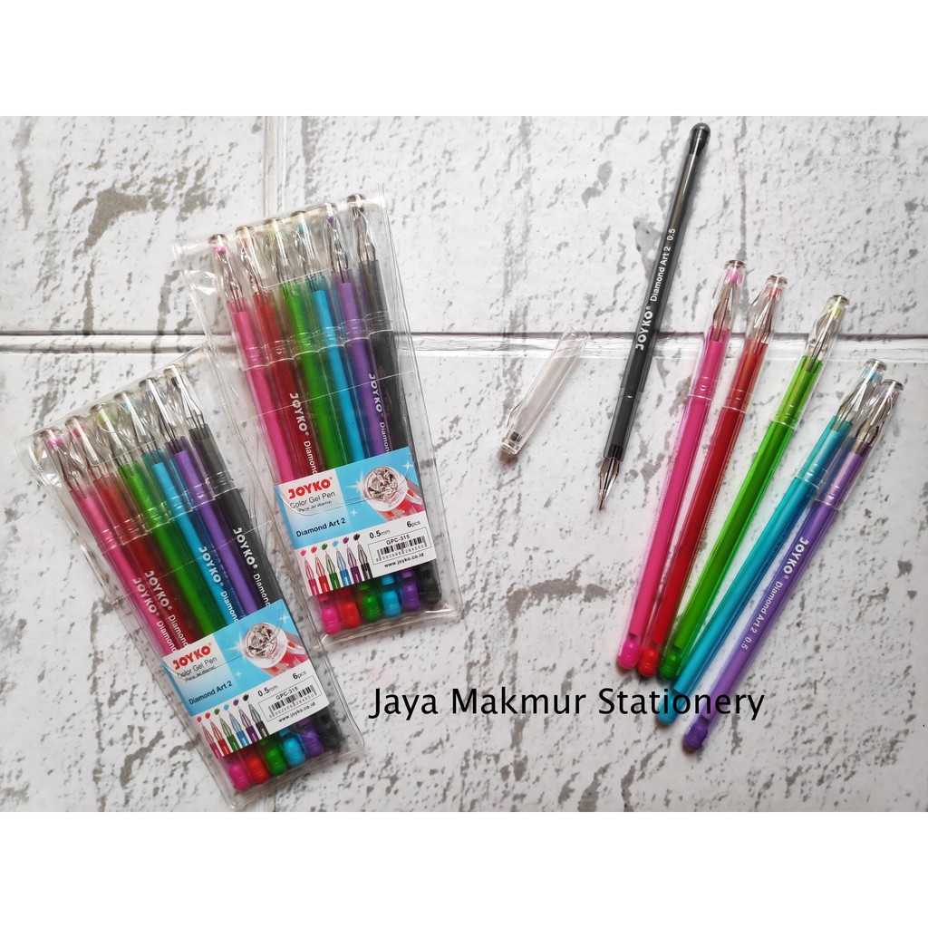 Pulpen Pen gel Warna Joyko GPC-315 0.5 mm