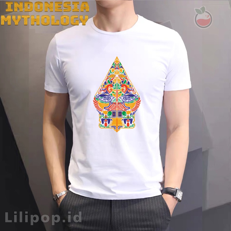 Lilipop Kaos Pria Adat Bali NKRI Baju Distro Basic Tshirt Kasual