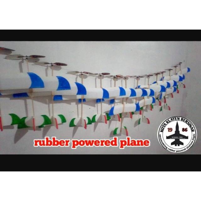 PESAWAT TENAGA KARET+KIT(rakitan edukasi)