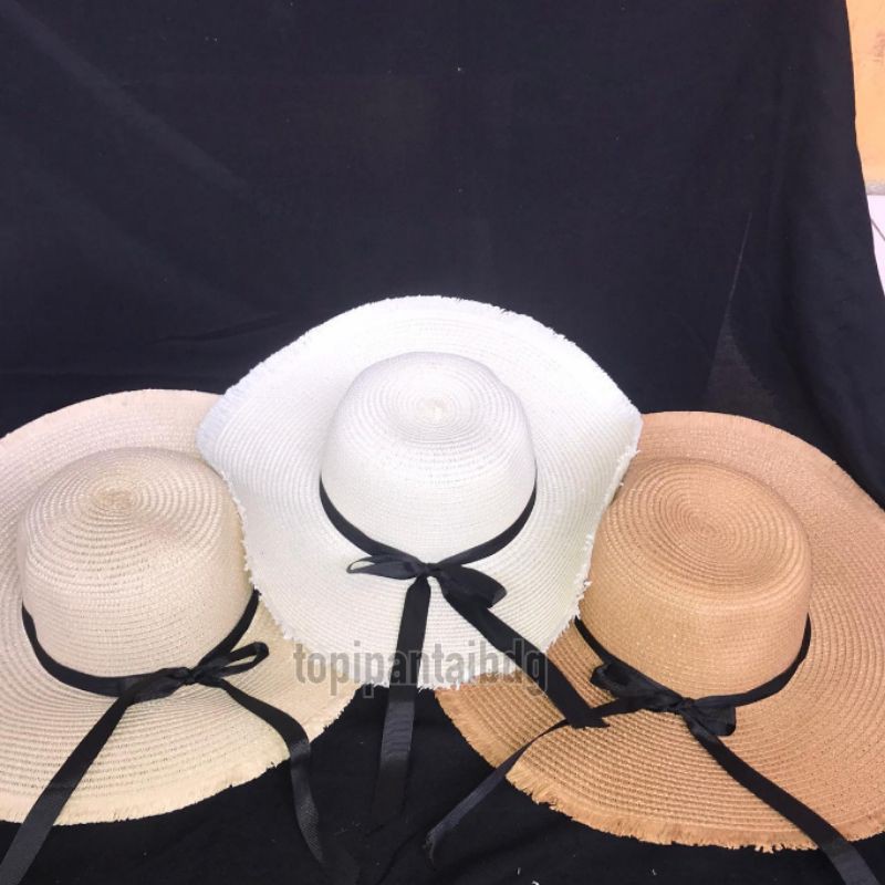 Topi pantai rumbi rotan paper