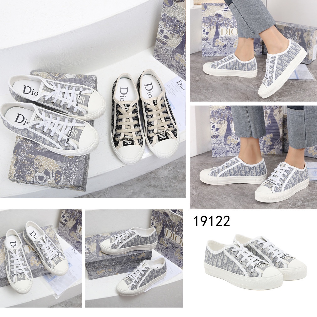 DR Sneaker Oblique Embroidered Cotton #19122